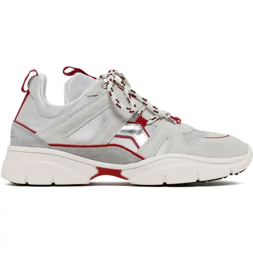 Silver Red Kindsay Sneakers , female, Sizes: 5 UK - Isabel marant - Modalova