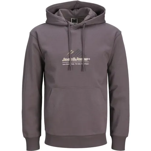 Lima Logo Hoodie , Herren, Größe: S - jack & jones - Modalova