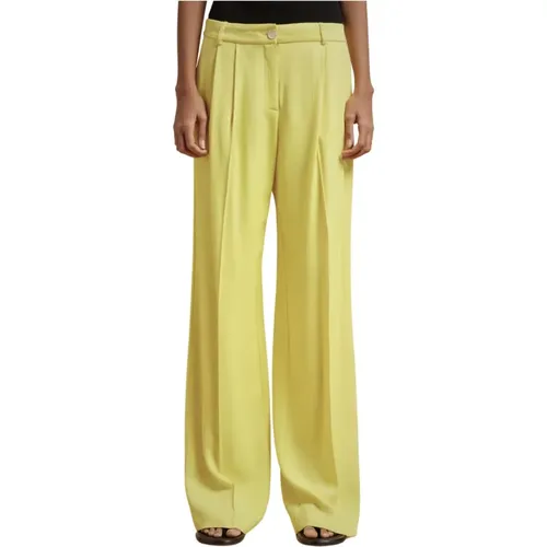 Sophisticated Drap Trousers , female, Sizes: M - Liviana Conti - Modalova