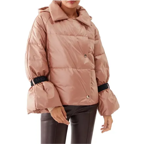 Sand Synthetic Puffer Coat , female, Sizes: S - Liu Jo - Modalova