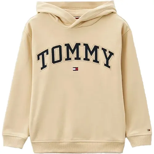 Varsity-Stickerei-Hoodie mit Rippenbund - Tommy Hilfiger - Modalova