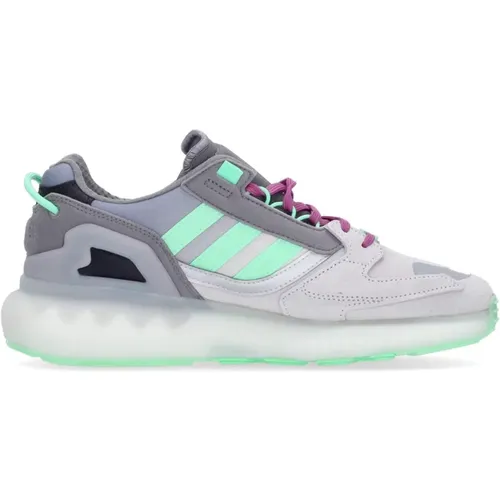 Boost Herren Low Sneaker Grau Grün Lila , Herren, Größe: 40 EU - Adidas - Modalova