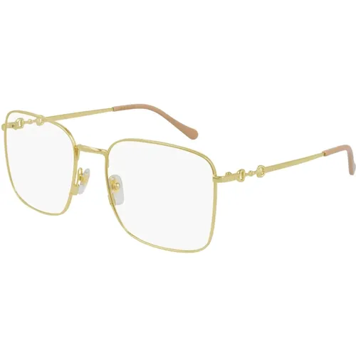 Gold Light Pink Eyewear Frames - Gucci - Modalova