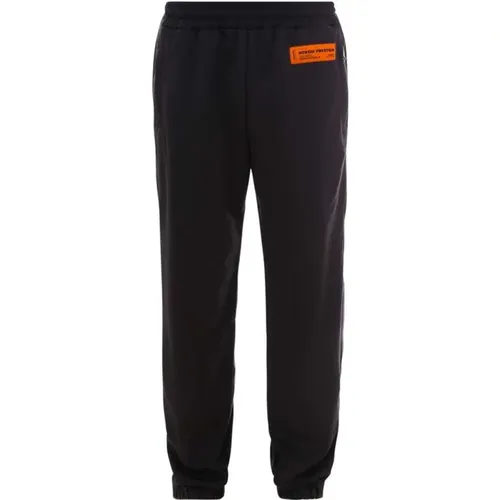 Logo Pants with Drawstring Waist and Zipped Pockets , male, Sizes: S - Heron Preston - Modalova