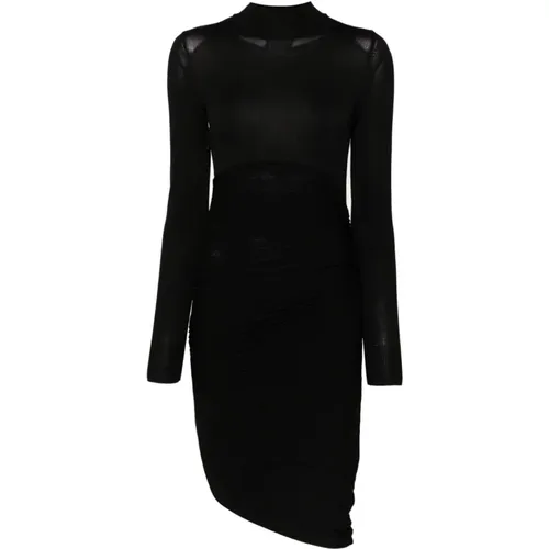 Knit Dress with Ruched Detailing , female, Sizes: S, XS, M - Philosophy di Lorenzo Serafini - Modalova