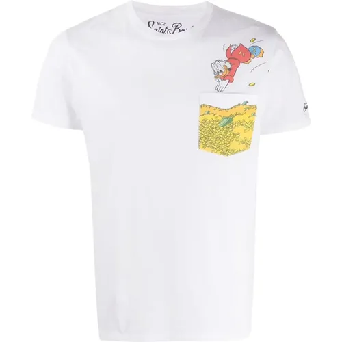 T-shirts and Polos , male, Sizes: M, XL - MC2 Saint Barth - Modalova