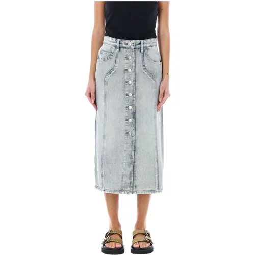 Vandy Midi Skirt , female, Sizes: S, M - Isabel Marant Étoile - Modalova