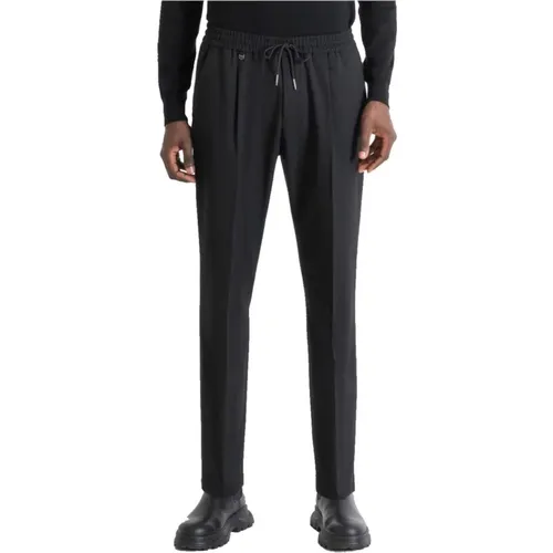 Elegante Schwarze Hose mit Geradem Bein , Herren, Größe: W38 - Antony Morato - Modalova