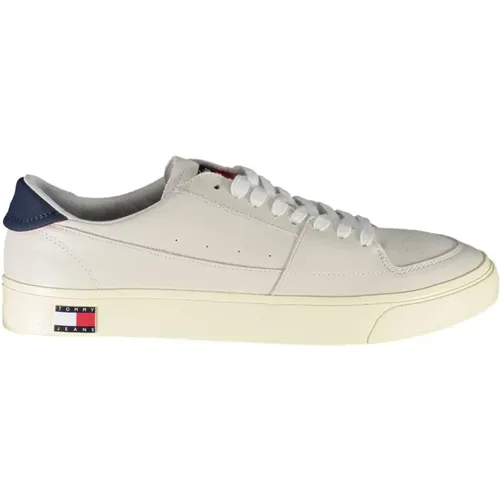 Polyester Sneaker with Contrasting Details , male, Sizes: 9 UK, 10 UK, 7 UK, 8 UK, 11 UK, 6 UK - Tommy Hilfiger - Modalova