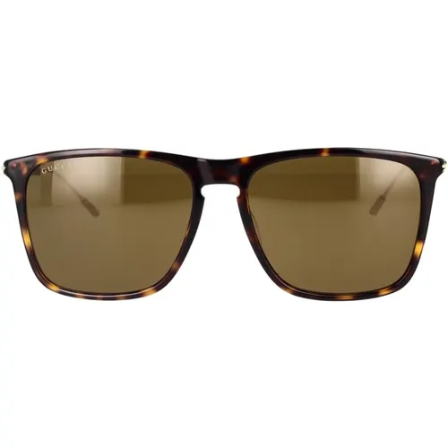Rectangular Sunglasses with Metal and Plastic Frames , male, Sizes: 58 MM - Gucci - Modalova