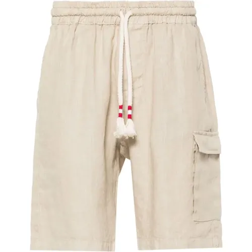 Linen Shorts with Pockets , male, Sizes: L - MC2 Saint Barth - Modalova