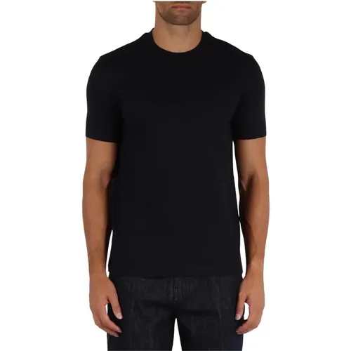 Cotton Essential Logo Print T-shirt , male, Sizes: L, M, XL, 3XL, 2XL - Emporio Armani - Modalova