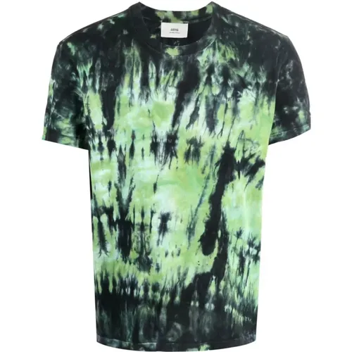 TIE DIE T-Shirt , male, Sizes: XS - Ami Paris - Modalova