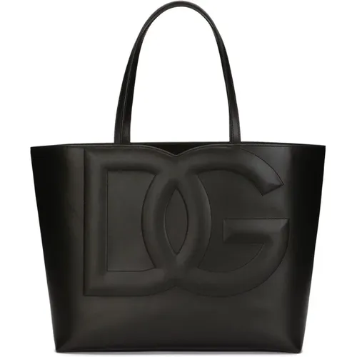 Logo Tote Bag , female, Sizes: ONE SIZE - Dolce & Gabbana - Modalova