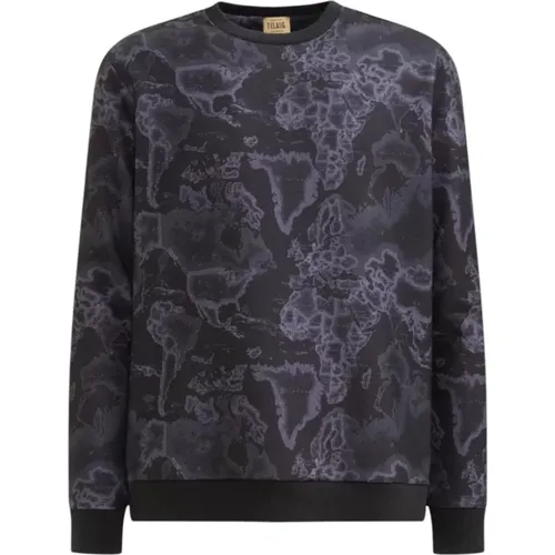 Geo Night Sweater , male, Sizes: S, L, M, XL, XS - Alviero Martini 1a Classe - Modalova