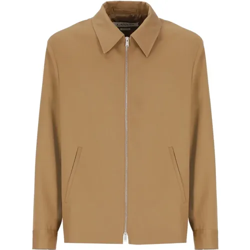 Wool Jacket with Collar , male, Sizes: XL, L - Lanvin - Modalova