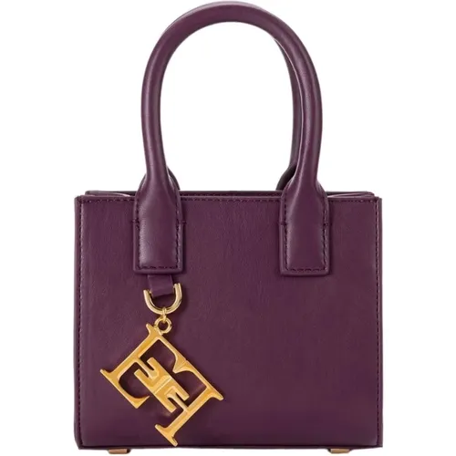Mini Shoulder Bag with Detachable Strap , female, Sizes: ONE SIZE - Elisabetta Franchi - Modalova