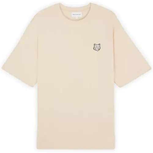 Bold Fox Head Patch Tee-Shirt , male, Sizes: M, L, XS, S - Maison Kitsuné - Modalova
