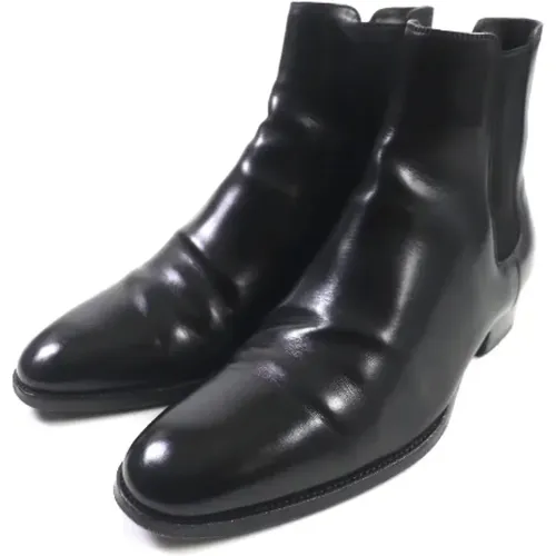 Pre-owned Leder boots - Yves Saint Laurent Vintage - Modalova