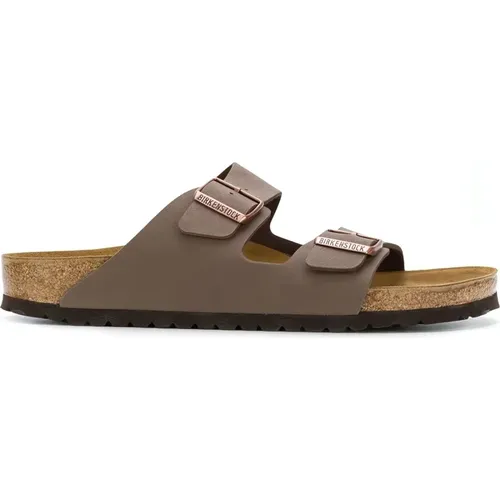 Braune Hausschuhe Arizona Stil , Herren, Größe: 46 EU - Birkenstock - Modalova