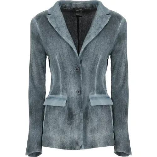 Light Cotton and Linen Jacket for Women , female, Sizes: S, M - Avant Toi - Modalova