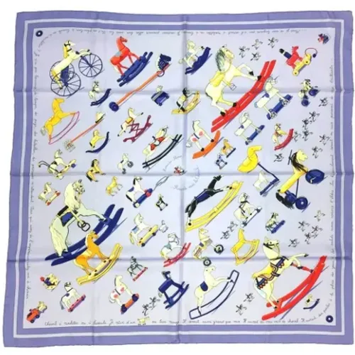 Pre-owned Silk scarves , female, Sizes: ONE SIZE - Hermès Vintage - Modalova