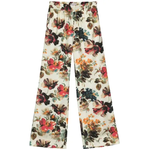 Trousers White , female, Sizes: 2XS - Alberto Biani - Modalova