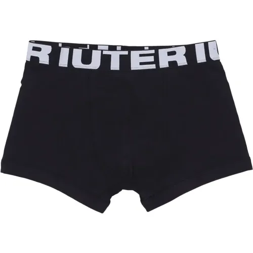 Schwarze Herren Boxershorts , Herren, Größe: S/M - IUTER - Modalova