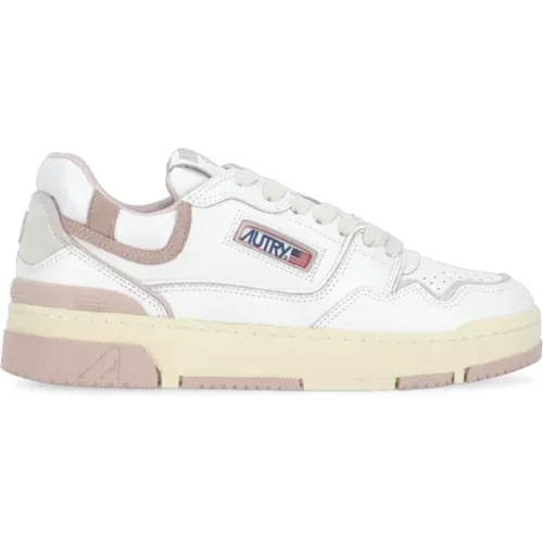 Leather Sneakers with Contrasting Details , female, Sizes: 3 UK, 4 UK - Autry - Modalova