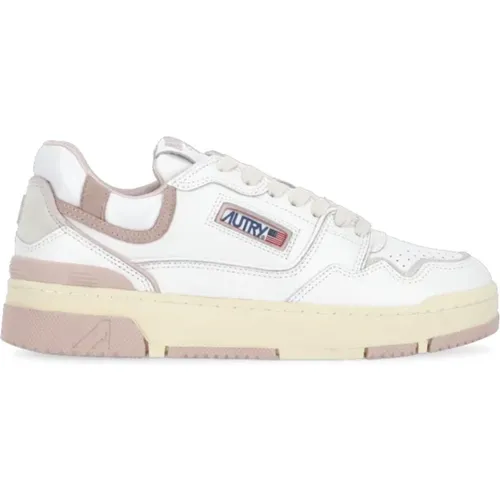 Leather Sneakers with Contrasting Details , female, Sizes: 8 UK, 3 UK, 4 UK - Autry - Modalova