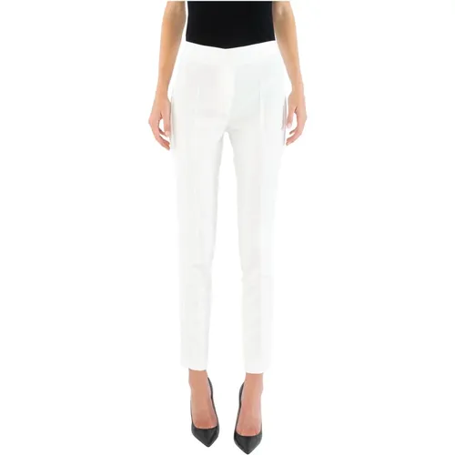 Hohe Taille Slim Fit Hose , Damen, Größe: L - DORIS S - Modalova