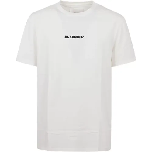 Klassisches Weißes Baumwoll-T-Shirt - Jil Sander - Modalova