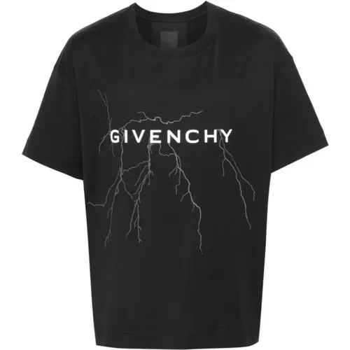 Schwarzes T-Shirt mit Logo-Print , Herren, Größe: S - Givenchy - Modalova