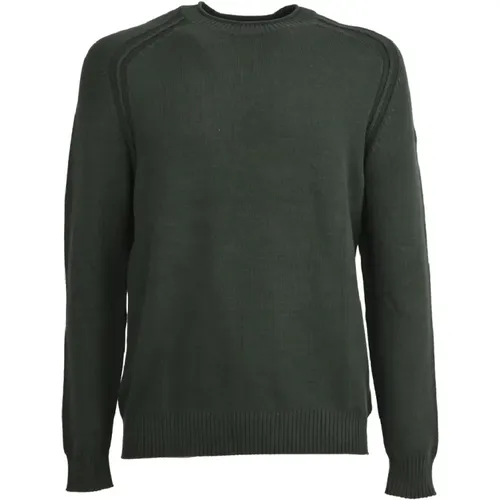 Grüner Wollpullover mit Raglanärmel , Herren, Größe: M - RRD - Modalova