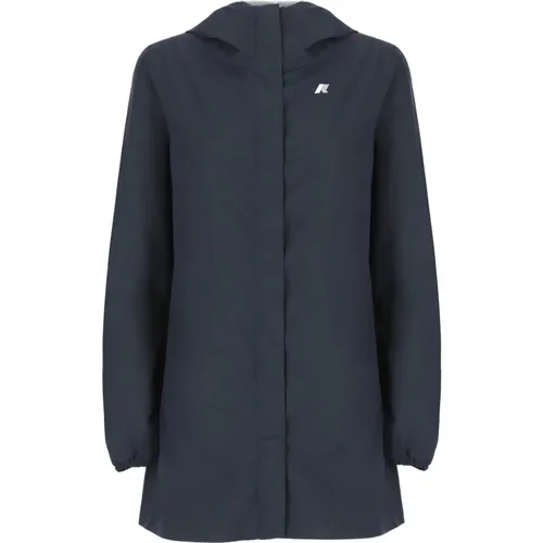 Hooded Jacket Front Zip Pockets , female, Sizes: L - K-way - Modalova