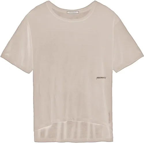 Oversized Modal T-shirt mit Logo-Print , Herren, Größe: M - HINNOMINATE - Modalova