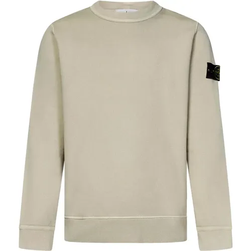 Sweatshirt Aw24 Stylish Logo Badge , male, Sizes: M - Stone Island - Modalova