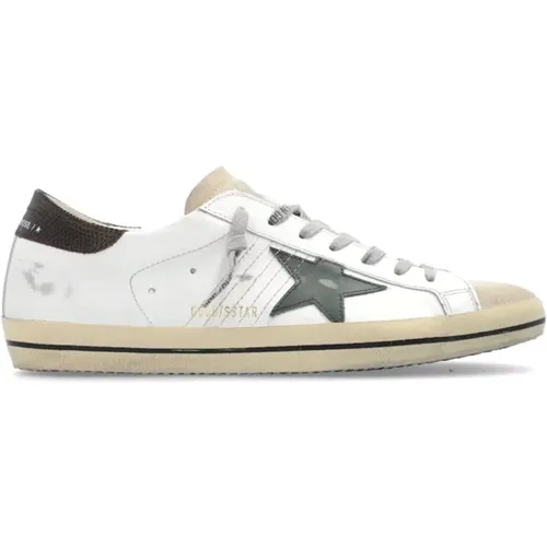 Verwitterte Ledersneakers , Herren, Größe: 42 EU - Golden Goose - Modalova