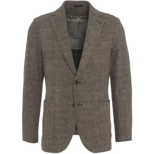 Brauner Blazer Aw24 , Herren, Größe: XL - Circolo 1901 - Modalova