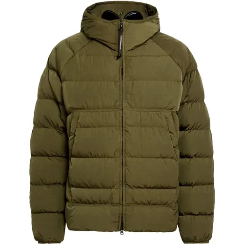 Eco-Chrome R Hooded Down Jacket , male, Sizes: M, L, XL - C.P. Company - Modalova