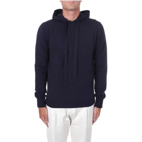 Virgin Wool Hooded Sweater , male, Sizes: M, XL - Alpha Studio - Modalova