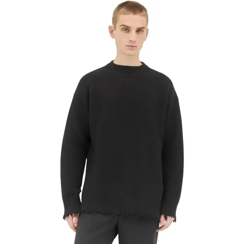 Frayed Crewneck Wollpullover - Jil Sander - Modalova