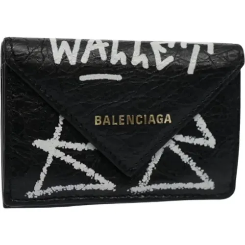 Pre-owned Leather wallets , female, Sizes: ONE SIZE - Balenciaga Vintage - Modalova