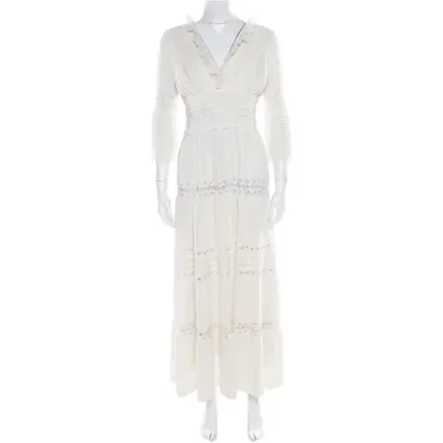 Pre-owned Linen dresses , female, Sizes: S - Chloé Pre-owned - Modalova