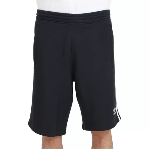 Schwarze Adicolor 3 Streifen Shorts - adidas Originals - Modalova