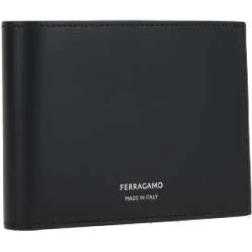 Leather Billfold Wallet with Logo , male, Sizes: ONE SIZE - Salvatore Ferragamo - Modalova