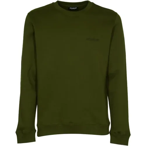 Grüner Pullover Felpa , Herren, Größe: 2XL - Dondup - Modalova