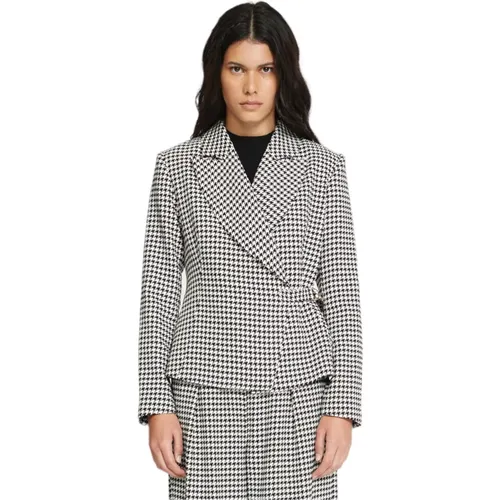 Houndstooth Reversible Jacket , Damen, Größe: M - Silvian Heach - Modalova