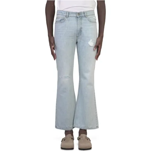 Zerrissene Flare Jeans , Herren, Größe: M - ERL - Modalova