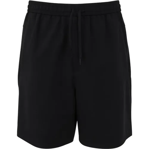Knitted Shorts, Stylish and Comfortable,Mud Knitted Shorts, Comfortable and Stylish ,, male, Sizes: XL, L - Emporio Armani - Modalova